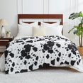 thumbnail image 4 of Cow Print Throw Blanket Non Shedding MilkyPlush™ Fleece 330GSM Thick Blankets Western Room Decor Super Soft Warm for Adults Kids Girl Gifts Bedroom Couch Sofa Travel Black White 50"x60", 4 of 6
