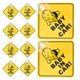 thumbnail image 3 of Baby in Car Sign with Suction Cup for Safety 10Pcs Yellow Car Sticker, 3 of 5