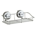 thumbnail image 4 of ULTNICE Bathroom Accessory Silver Metal Shower Basket Suction Cup Wall Organizer 11.8x5.2x3 Inches, 4 of 8