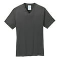 thumbnail image 4 of Mafoose Mens Core Cotton V-Neck T-Shirt Charcoal 2X-Large, 4 of 6
