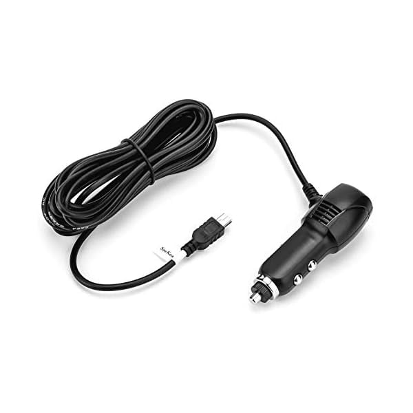 Dash Cam Charger Mini USB, Car Charger with USB Port Compatible with APEMAN, Rexing, Byakov, AKASO, Crosstour, Trekpow, Pruveeo, OldShark, Garmin and Most Other Dash Cam, Android Devices. (11.5FT)