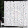 thumbnail image 3 of Ambesonne Boho Hippie Shower Curtain, Circular Concentric, 69"Wx70"L, Multicolor, 3 of 4