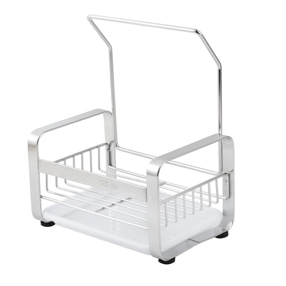 VERDANVERSE Estante Metálico Para Fregadero Con Doble Uso Para Y Almacenamiento De Esponjas Color Plata