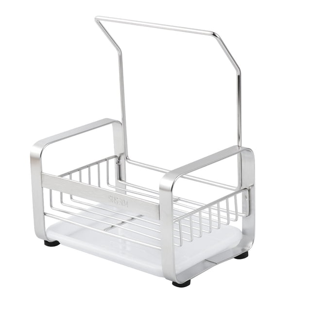 VERDANVERSE Estante Metálico Para Fregadero Con Doble Uso Para Y Almacenamiento De Esponjas Color Plata