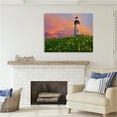 thumbnail image 2 of Stupell Industries Lighthouse in Meadow Sunrise Nature Photography Gallery Wrapped Canvas Print Wall Art, 48 x 36, 2 of 7
