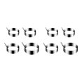 thumbnail image 3 of Decodeary 4piece Multi-functional Stainless Steel Egg Ring Non-Stick Wide Application Stainless Steel Egg Rings Round Egg Rings 2Set, 3 of 6