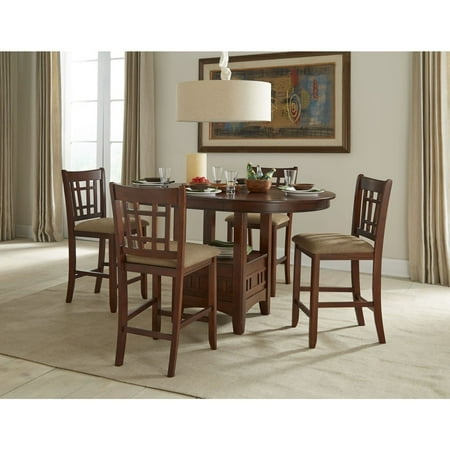 Plan Dining Furniture - Intercon Mission Casual Dark Planed Oak 42x42-60 Gathering Table
