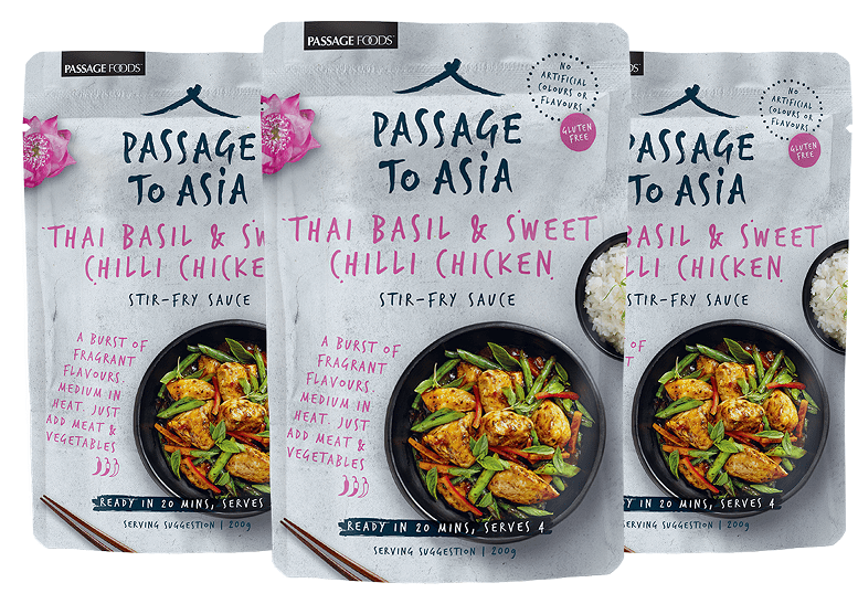 Passage To Asia Thai Basil & Sweet Chili Stir Fry Sauce, 3Pack 7 oz