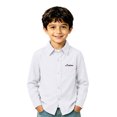 thumbnail image 4 of Fozruso Boys Uniform Dress Shirt, Long Sleeve Button-Down Shirts for Kids School Daily Casual, 4 of 6