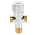 thumbnail image 4 of Greenadscape Toilet Shut Off Valve Mixing Valve Copper Silver 1Pcs for Plumbers Home Use, 4 of 7