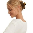 thumbnail image 4 of Pinzas para el pelo de garra grande de 3,8 pulgadas, pinzas para el pelo de plátano de tortuga para mujeres y niñas, diseño francés, estampado de leopardo de celuloide, pinzas para el pelo de sujeció Namotu WRQX-353, 4 of 7