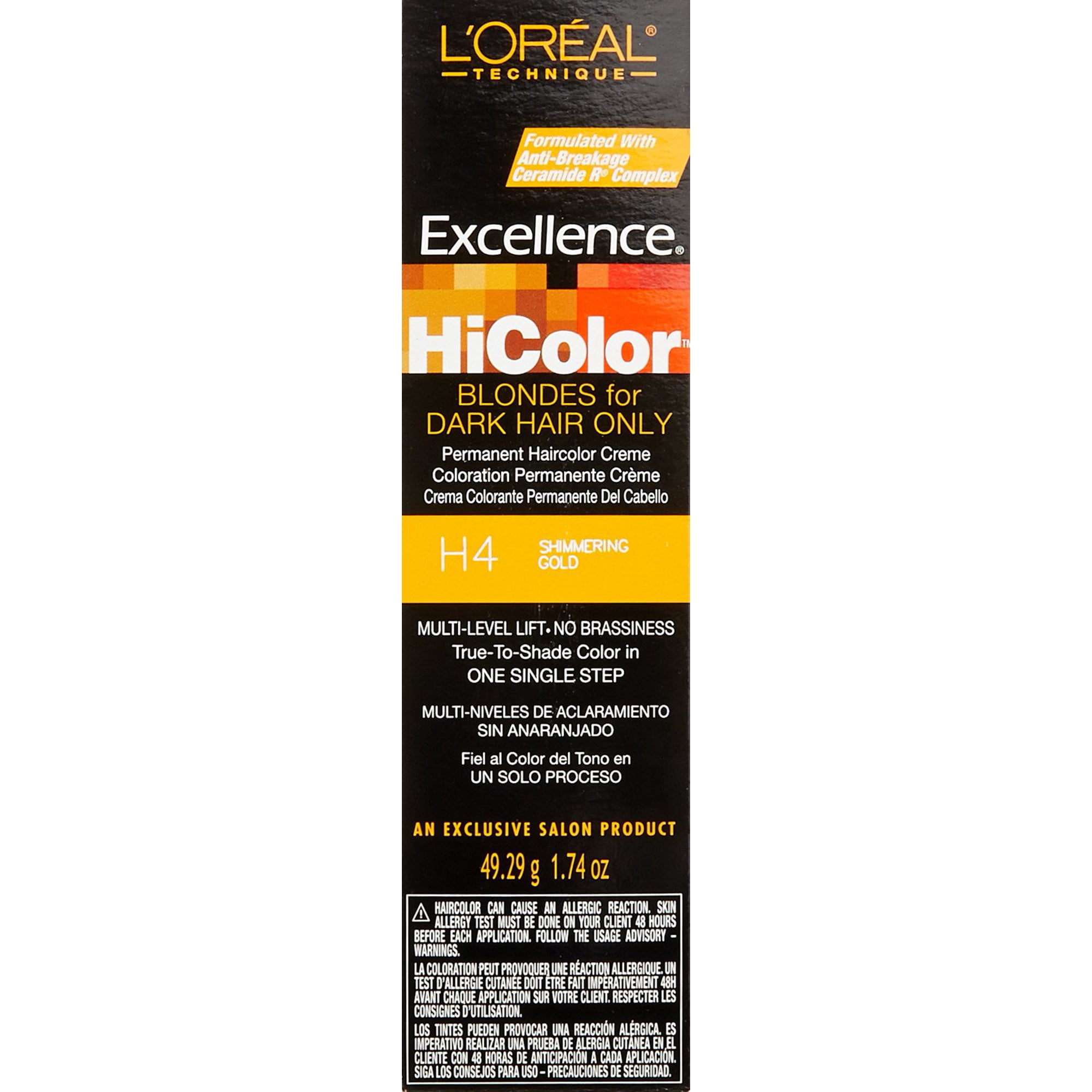 L'OREAL EXCELLENCE HICOLOR PERMANENT HAIR COLOR [ SHIMMERING GOLD 
