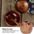 thumbnail image 5 of LeafyLuxe Household Seasoning Jar With Spoon Lid Wooden Salt Container, In Family Kitchen Dining Room, Seasoning Jar, Salt Box Nordic Minimalist , Suitable For Decorating Any Family Kitchen, 5 of 7