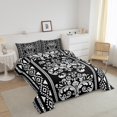 thumbnail image 3 of Erosebridal Bohomian Damask Bedding King Comforter Set, Aztec Floral Down Comforter, Geometric Decor, Reversible, 3 of 7