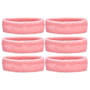 Unique Sports Athletic Performance Team Pack of 6 Headbands - Pink