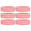 Unique Sports Athletic Performance Team Pack of 6 Headbands - Pink