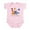 Petal Pink, variant on CafePress - Safari 1St Birthday Baby Light Bodysuit - Baby Light Bodysuit, Size Newborn - 24 Months