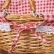 thumbnail image 1 of Cesta con asa, cesta de mimbre para picnic, cesta tejida de mimbre de sauce, cesta de picnic de mimbre, valor inmejorable, 1 of 9
