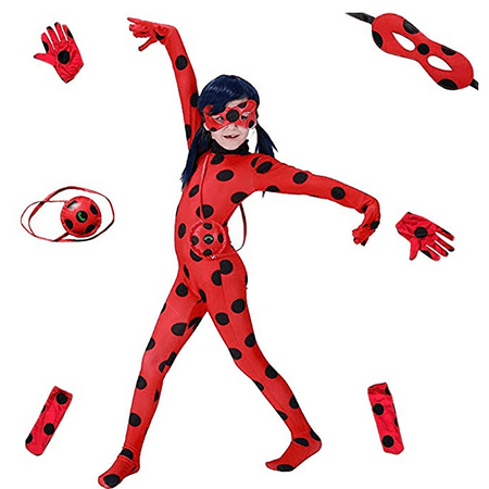 Miraculous Ladybug Costume Halloween Costumes for Gilrs Ladybug Child