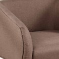 thumbnail image 2 of Tim 30 Inch Fabric Upholstered Accent Chair, 360 Swivel Seat, Brown- Saltoro Sherpi, 2 of 6