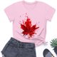 thumbnail image 2 of Camisas de Manga Corta para las Mujeres Impresión de Manga Corta Cuello Redondo, Camisa Casual de Poliéster para las Mujeres, Lavado de Manos, 2 of 7