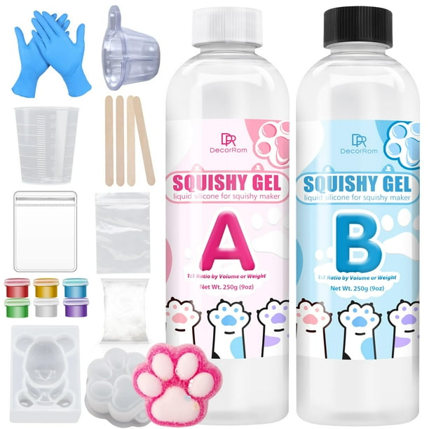 Kit de silicona líquida DecorRom Taba Squishy 500 ml Super Soft