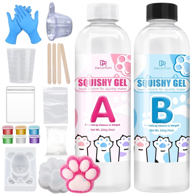 Kit de silicona líquida DecorRom Taba Squishy 500 ml Super Soft