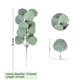 thumbnail image 2 of Happon 20 Pcs Eucalyptus Artificial Flowers, Eucalyptus Stem Leaves Branches, Plastic Decorative Faux Fake Green Eucalyptus Bouquets Foliage Plants for Wedding Garden Home Indoor Outdoor Decoration, 2 of 7