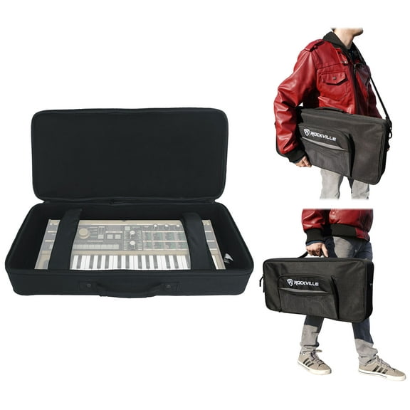 Rockville KBFX2411 Padded 37-Key Keyboard MIDI Controller/Multi FX Pedal Bag