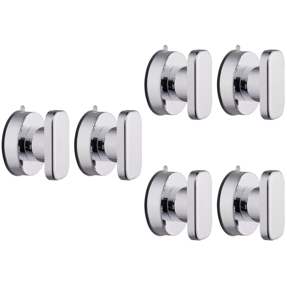 MLINS 6 Pcs Wall Mounted Bathroom Bathtub Handrail Safety Grab Bar for Old People Bathroom Handle Armrest(Silver)