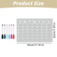 thumbnail image 3 of Cqxid Household Pendant Under $10 Home & Garden Hangs Clear Refrigerator Dry Erases Board Calendar Weekly Planner Acrylic Fridge Calendar For Home 2ml、, 3 of 5