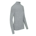 thumbnail image 3 of M&M SCRUBS Women's Long Sleeve Turtle-Neck T-Shirt Under Scrub (Heather Charcoal, X-Small), 3 of 5