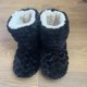 thumbnail image 3 of Zapatillas antideslizantes de terciopelo grueso para mujer, calcetines de piso para adultos, zapatos de baile para interiores, calcetines de tubo alto, Invierno, 3 of 4