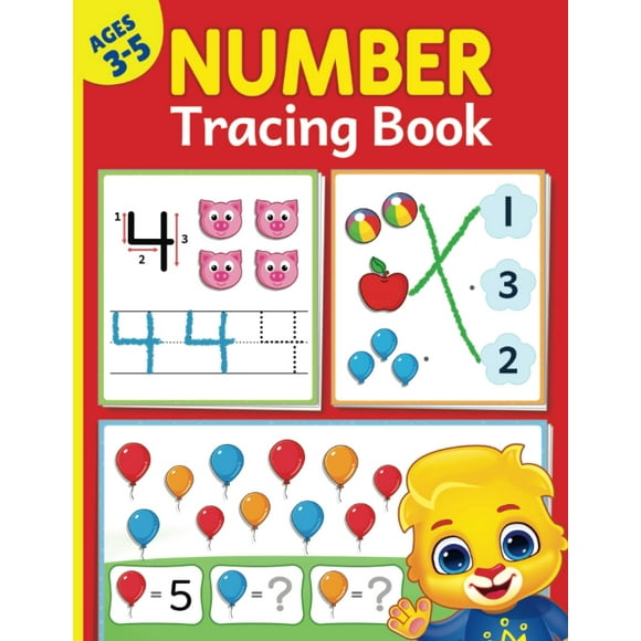Number Tracing Book For Kids Ages 3-5: Learn To Trace Numbers 1 To 20 | Number Tracing Book For Preschoolers And Kindergarten | Fun Math Activity Book For Kids