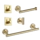 thumbnail image 1 of Juego de herrajes para baño mate, toallero, soporte para papel higiénico para baño de hotel Oro B, 1 of 9