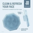 thumbnail image 6 of Sud Scrub® Silicone Face Scrubber, Gentle Face Exfoliator For Sensitive Skin, Facial Cleansing Brush For Acne, Blue, 6 of 8