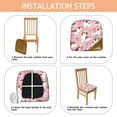 thumbnail image 4 of Shih Tzu Dogs and Flowers Seat Covers for Dining Room Chairs Set Of 4,Stretch Printed Washable Chair Seat Cover with Elastic Ties and Button,Removable Waterproof Couch Cushion Covers, 4 of 6