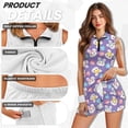 thumbnail image 5 of Yuyamidu Cute Rabbit Womens Tennis Golf Dresses Easter Eggs Comfortable Womens Golf Clothes with 2 Pockets Built in Shorts Breathable Tennis Dress Size XS Slim Fit Summer Clothes, 5 of 7