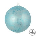 thumbnail image 2 of Vickerman N184232 Boule de Noël Bleu Bébé Pailletée Claire 4,75 Po. 4 par Sac, 2 of 3