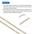 thumbnail image 3 of Uxcell 11 Yard 2.5mm Crystal Rhinestone Diamond Close Chain Trim Trimming Claw Cup Chain Gold White, 3 of 4