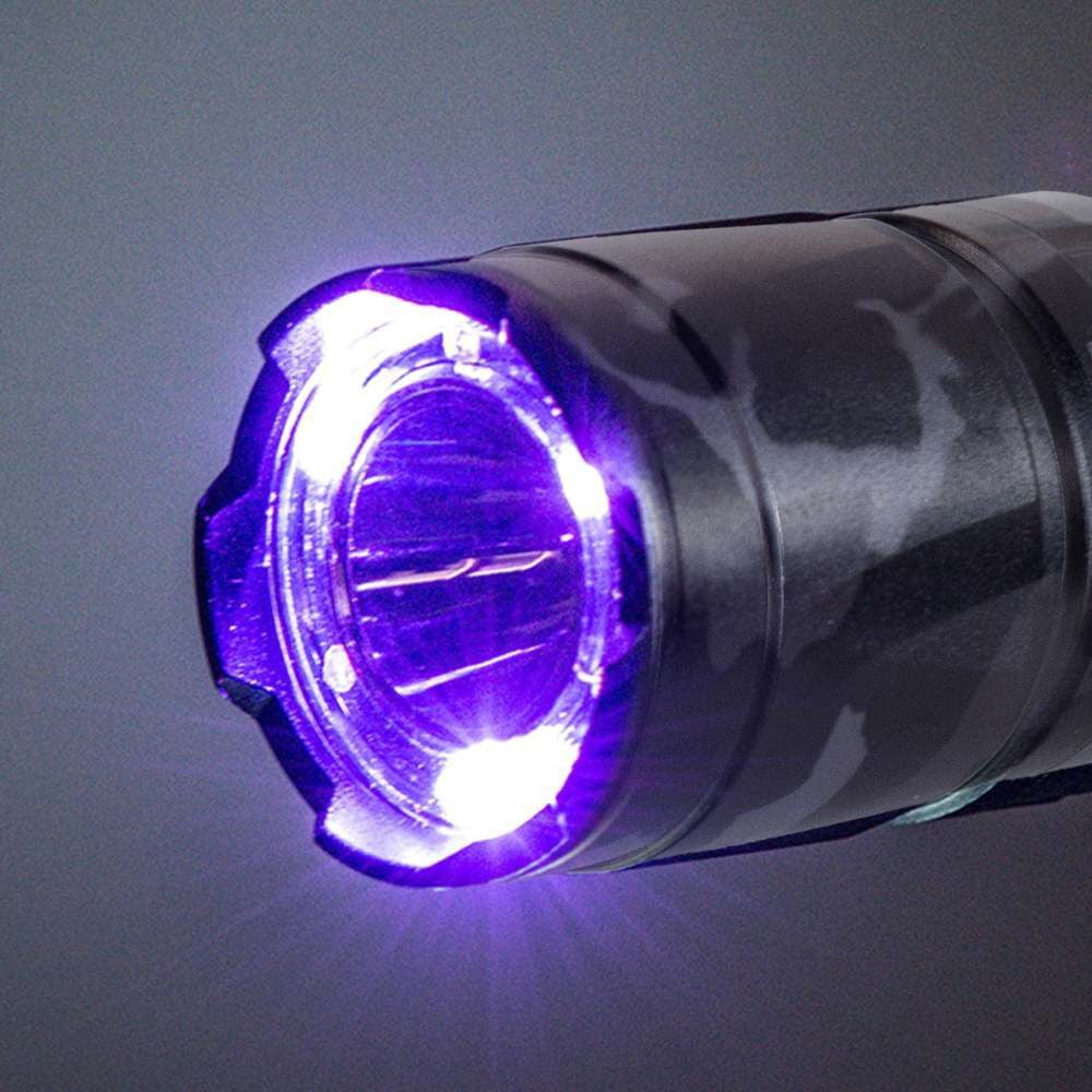 Police Security Trac Tact 2AA Camouflage Cree LED Ultra Brightr Flashlight