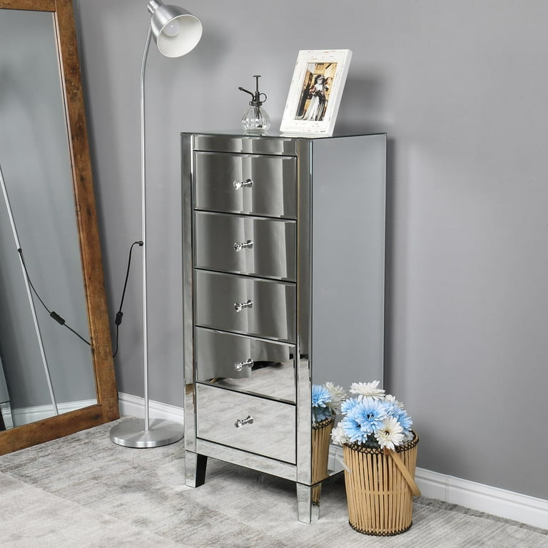 Mirrored chest of drawers walmart deals