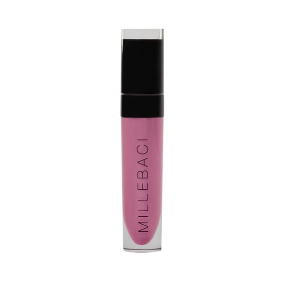 Nouba Millebaci Lápiz labial líquido de larga duración, rojo oscuro, brillante, hidratante, fórmula cremosa con vitamina E, pigmento de color intenso, maquillaje de alto impacto, crema labial, bálsamo