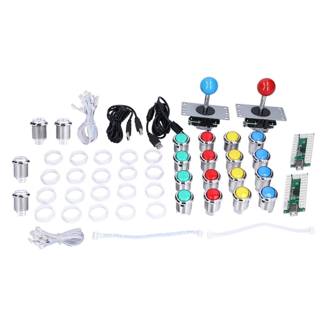 Accessoires Arcade DIY, Kit de Codeur USB Arcade 2 Joueurs Kit Arcade DIY pour Professionnels