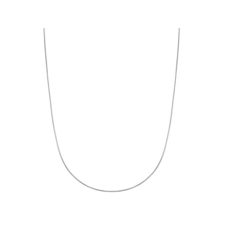 1mm Square Snake Chain - 925 Sterling Silver Round 1mm Smooth Thin Snake Chain