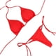 thumbnail image 5 of Traje de baño de bikini sexy para mujer con tirantes divididos y ajustable, conjunto de traje de baño multicolor, 5 of 5