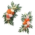 thumbnail image 1 of 2 piezas de flores artificiales para arco de boda, guirnalda floral colgante, decoración del hogar, bienvenida Naranja, 1 of 9