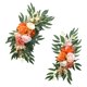 thumbnail image 1 of 2 guirnaldas florales artificiales para arco de boda, decoración floral Naranja, 1 of 9