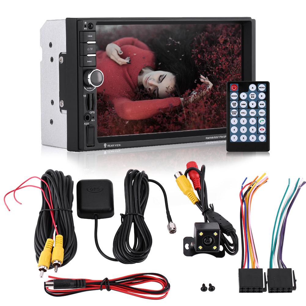 OTVIAP 7inch HD Touch Screen Bluetooth Car MP5 Player FM Radio GPS AUX