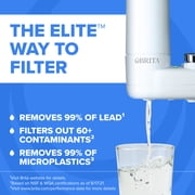 Brita Elite White, Faucet Water Filter System, 1 Replacement Filter, Reduces Lead